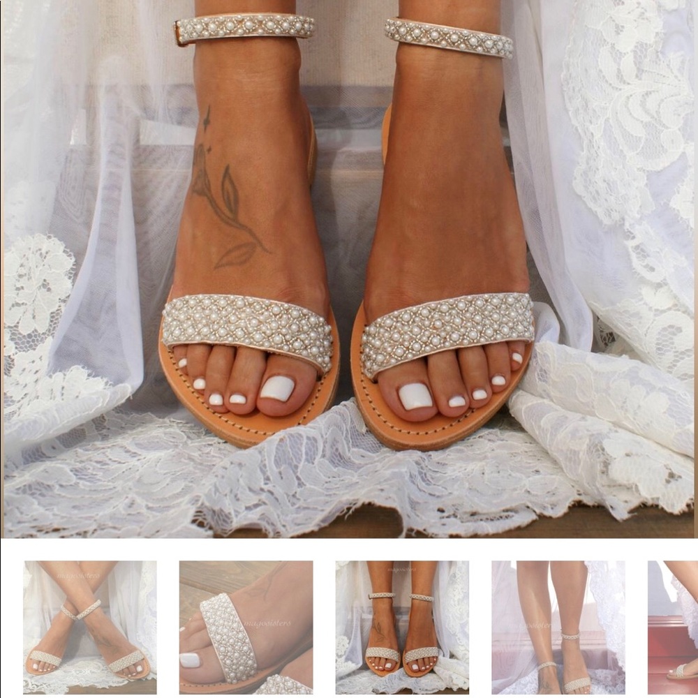 Pearl Wedding Sandals